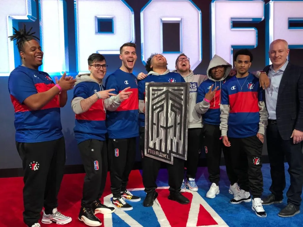 NBA 2K League week one power rankings 76ers GC with Trophy