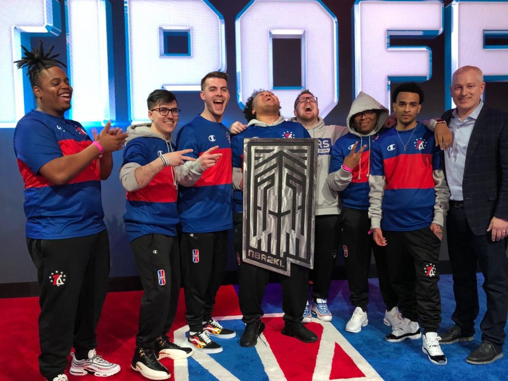 NBA 2K League week one power rankings 76ers GC with Trophy