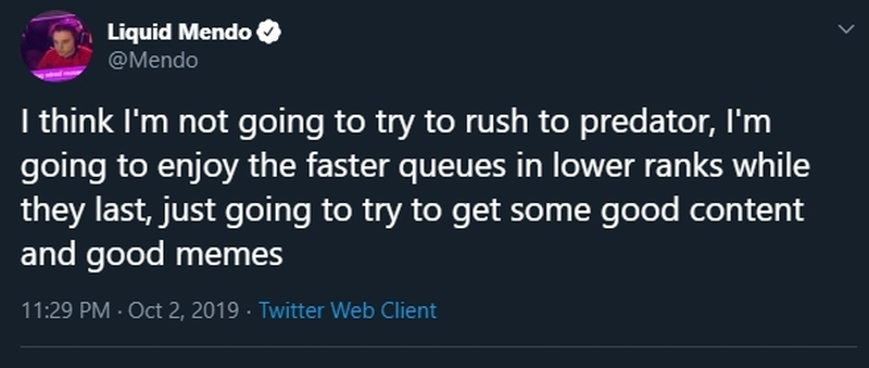 Apex Legends ranked Mendo