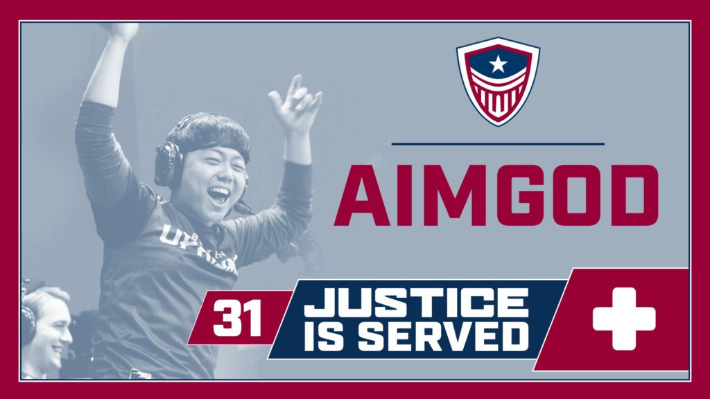 Justice sign AimGod.