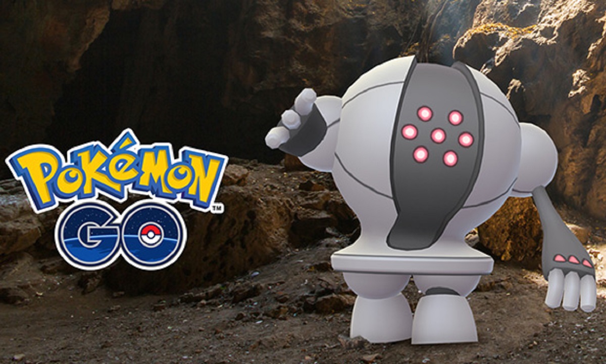 The Legendary Pokemon Registeel appearing in promotional artwork for Pokemon GO.