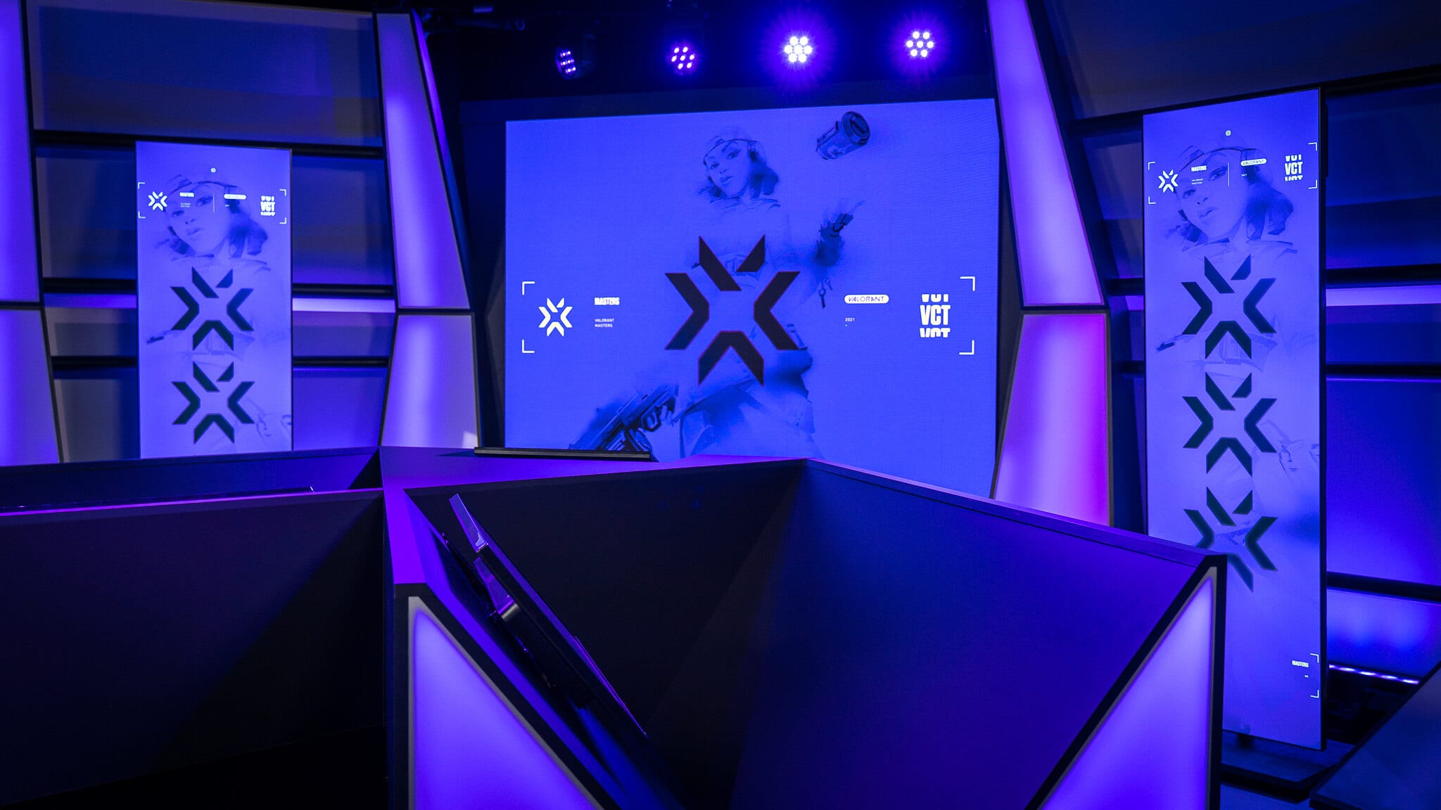 The VALORANT Masters stage at the Freaks4U studio ahed of vct stage 3 challengers 1 open qualifier