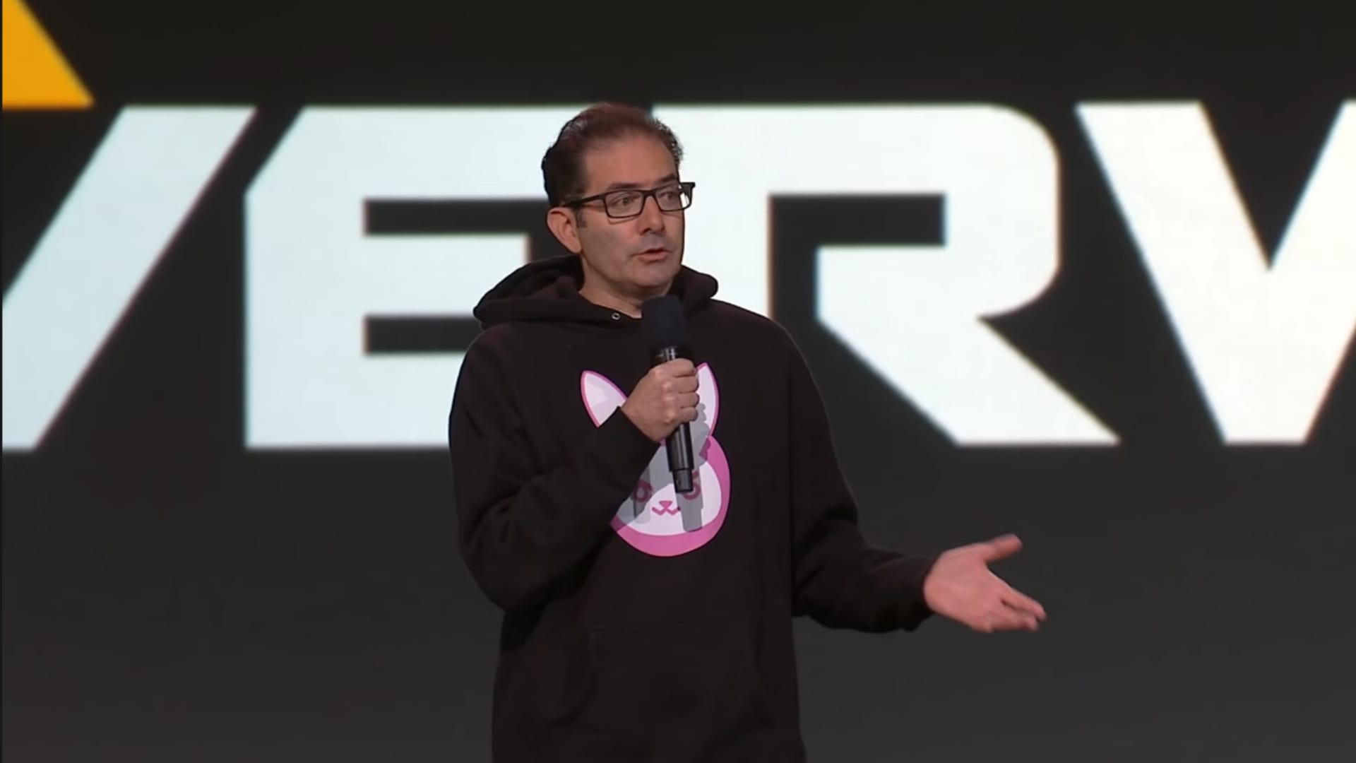Jeff Kaplan speaking about Overwatch 2 at BlizzCon 2019