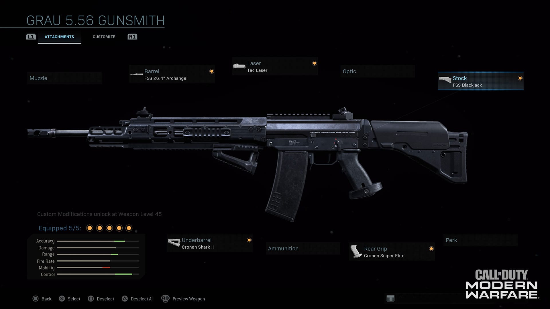 model for the Grau 5.56 loadout in Warzone