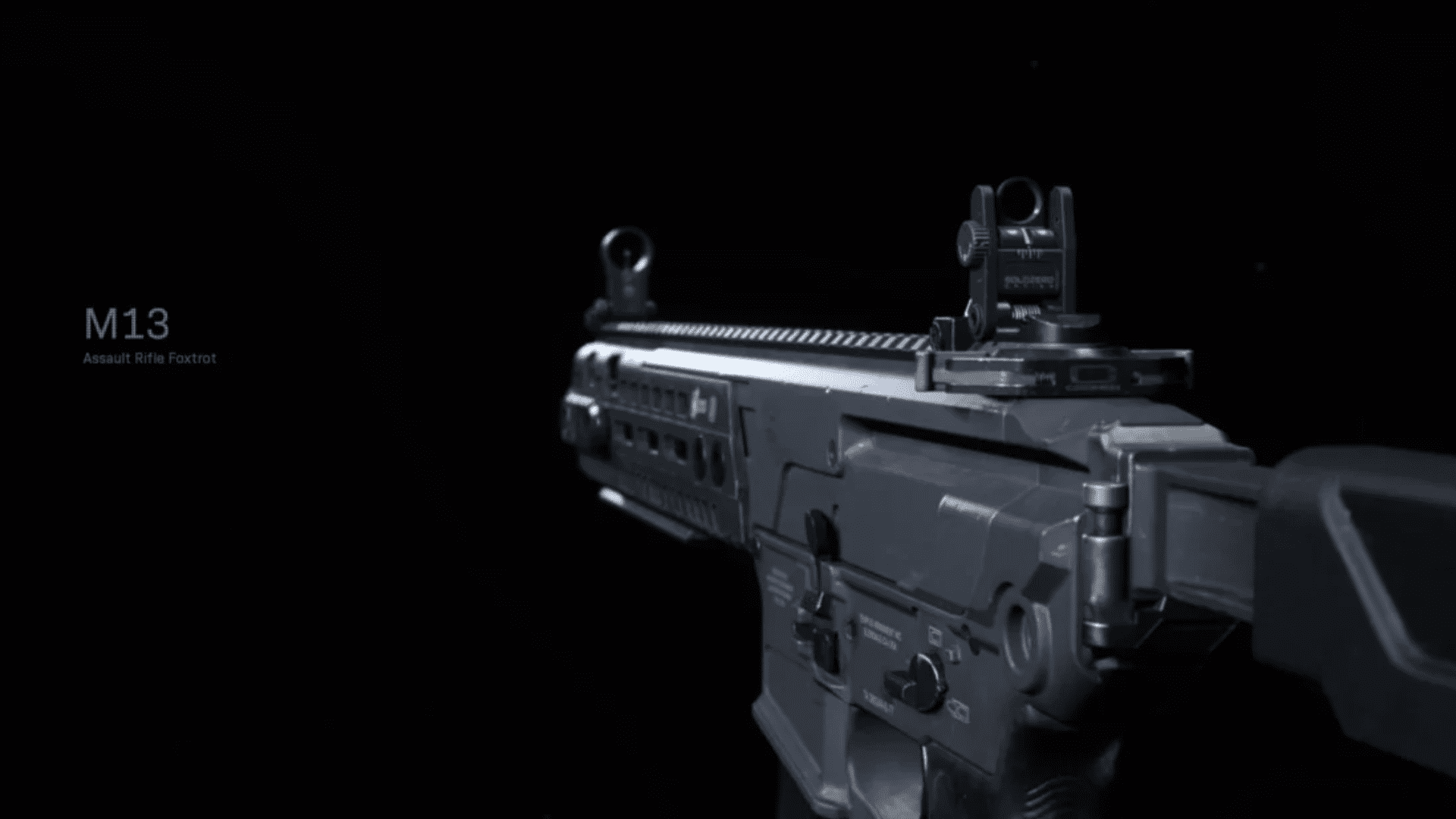 A model of the M13 loadout in Warzone