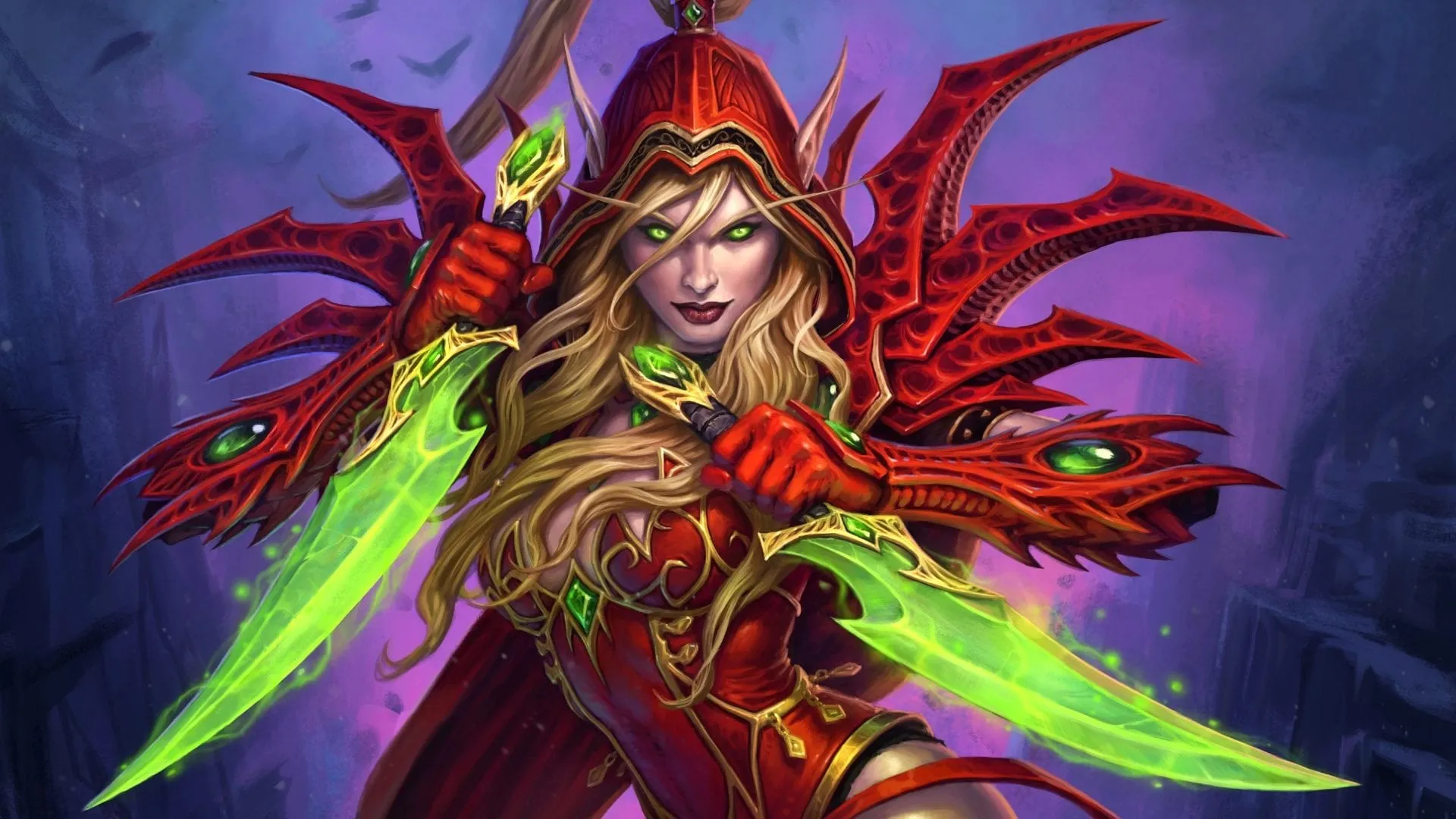 Valeera Sanguinar representing the Rogue class in Hearthstone for grandmasters