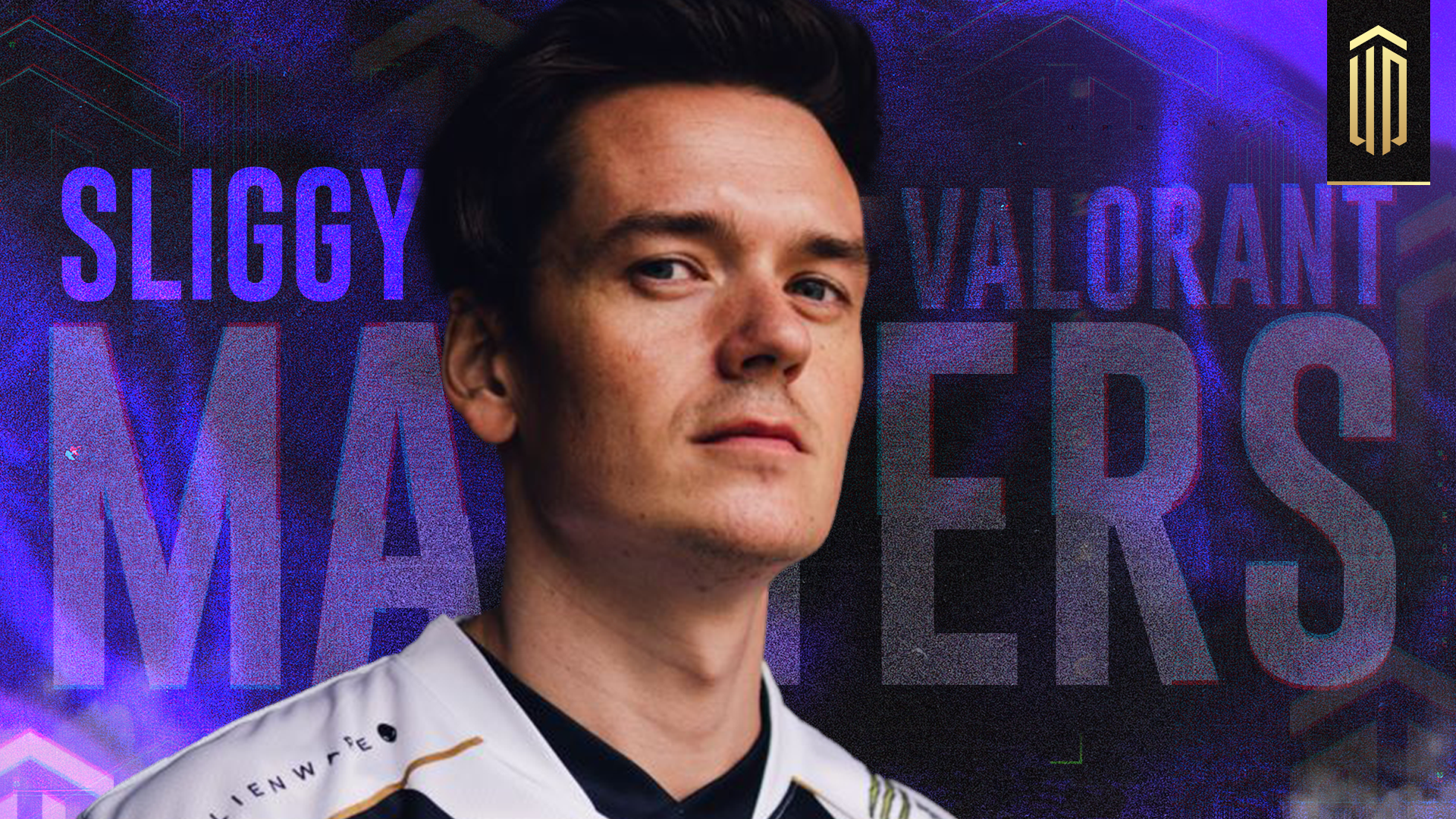 A head shot of Team Liquid's Sliggy who's staring straight aheads