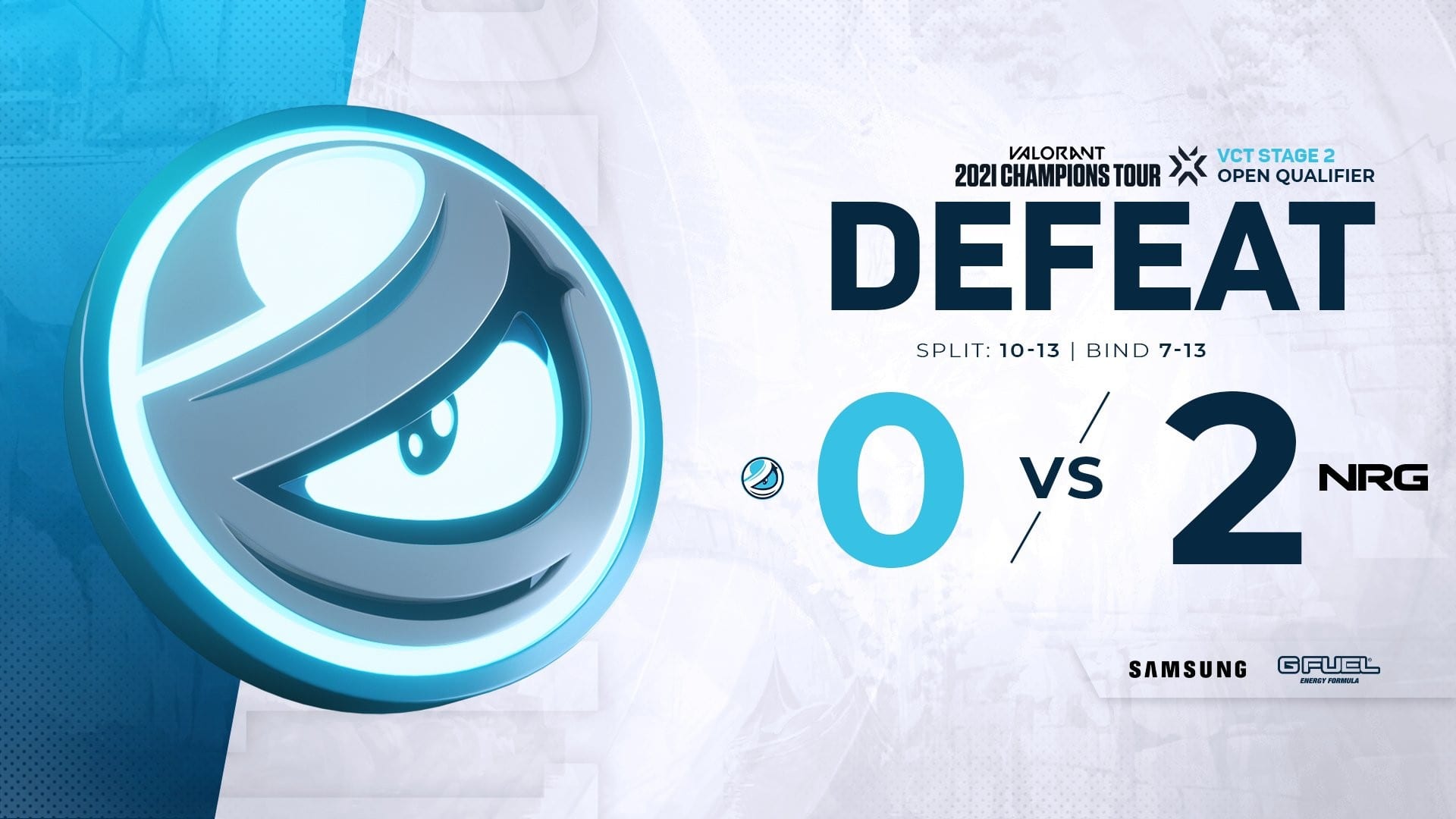 Luminosity Gaming lose 0-2 to NRG Esports to exit the VALORANT Champions Tour