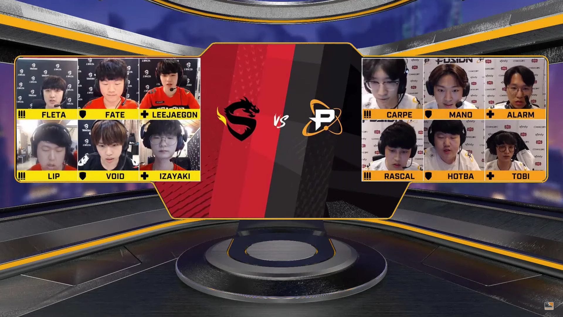 The Shanghai Dragons eliminate the Philadelphia Fusion