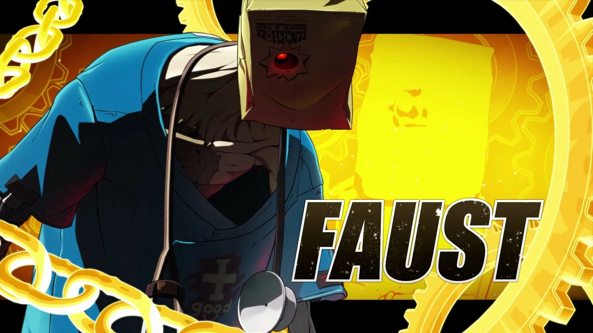 Faust's character screen from Guilty Gear