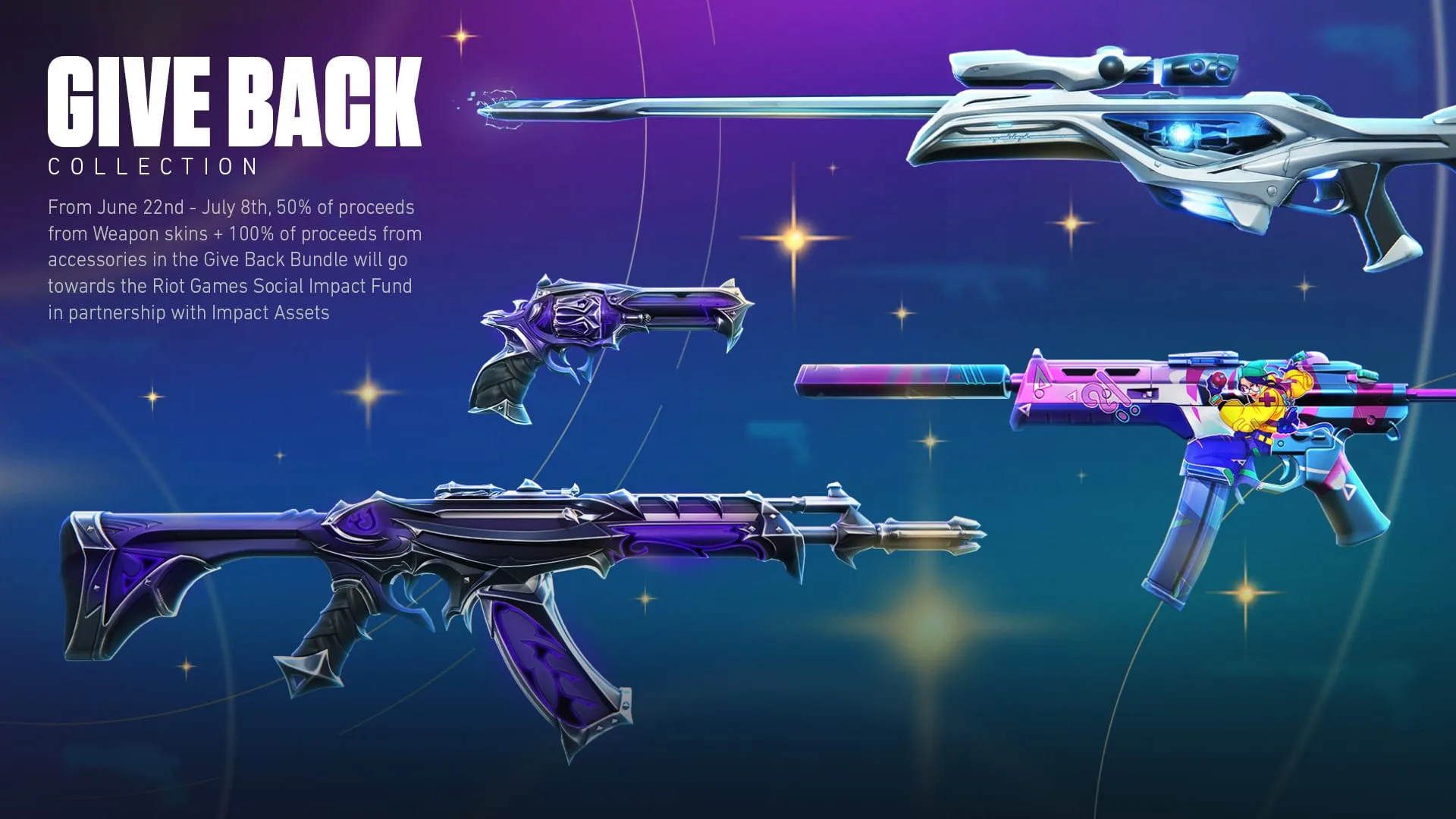 VALORANT Give Back Bundle - Reaver Vandal and Sheriff, GO! Sprectre and Ion Operator