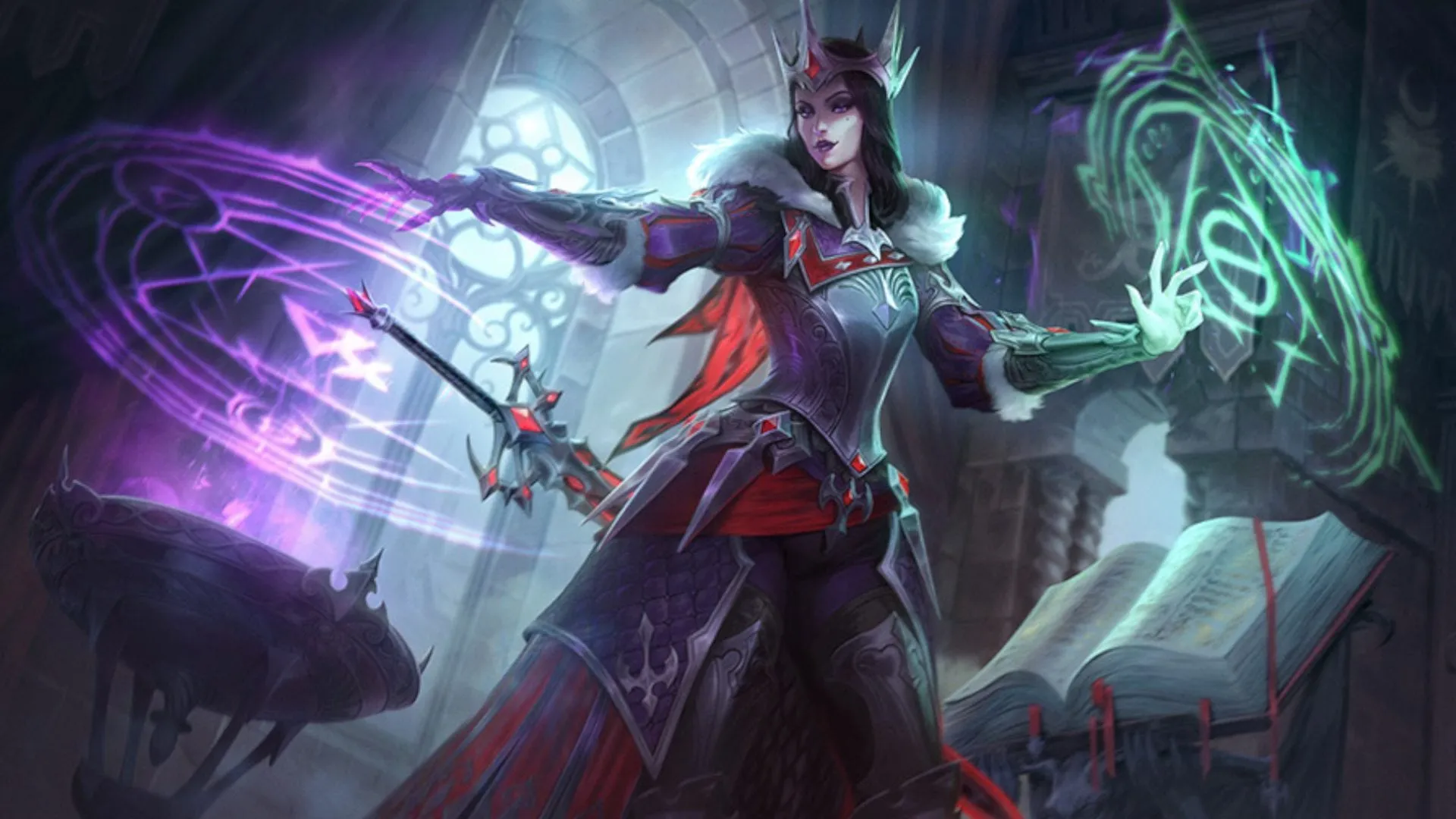 Artwork of SMITE's version of Morgan Le Fay