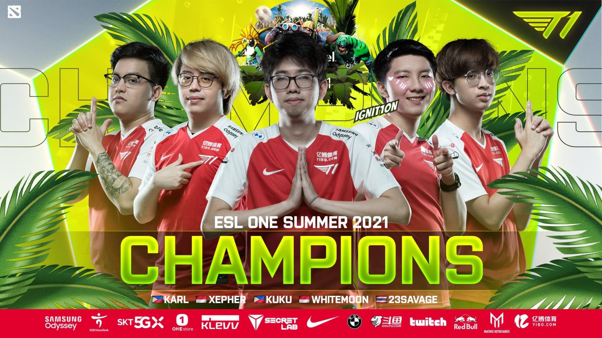 T1 win ESL one Summer
