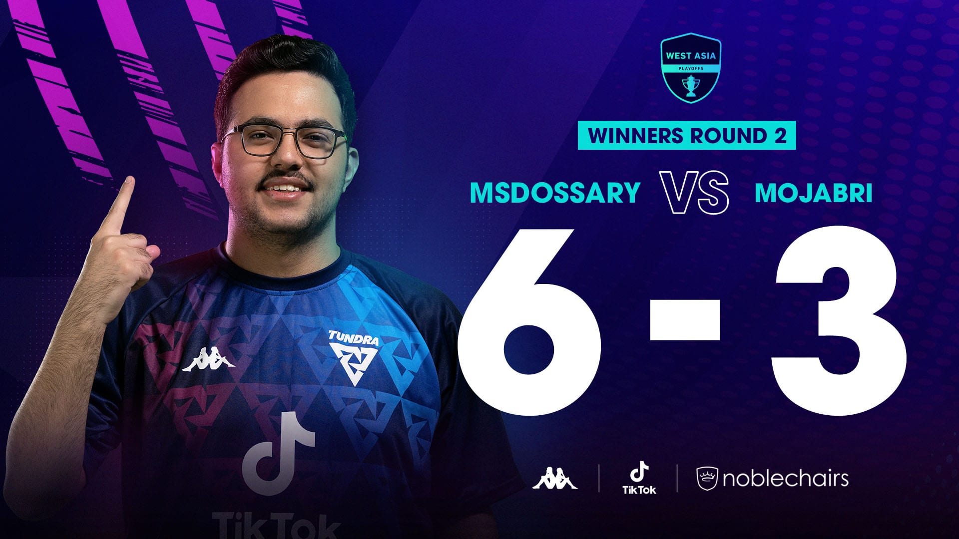 MsDossary through to winners finals at West Asia FIFA Playoffs