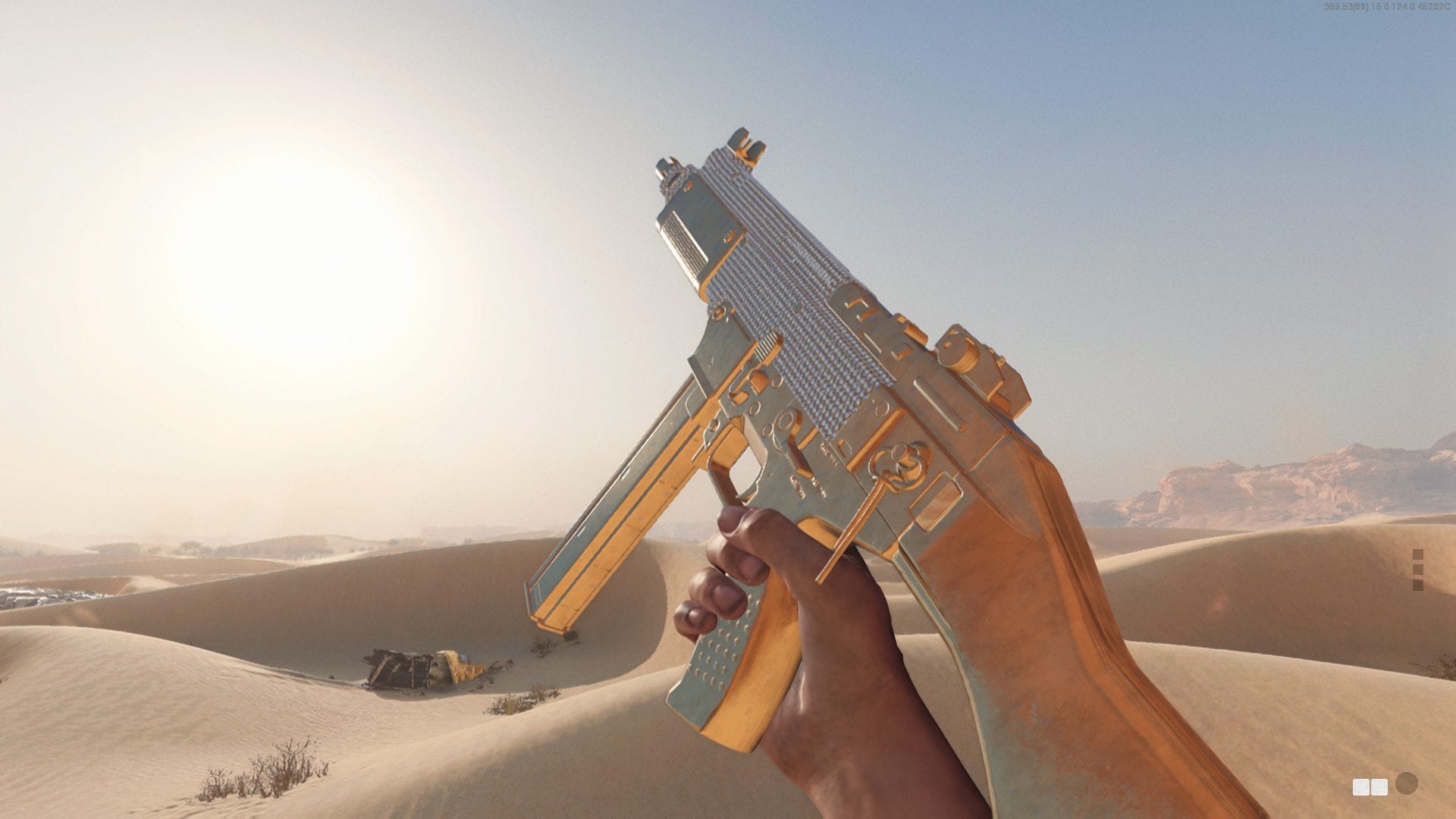 The gun model for the KSP 45 in Black Ops Cold War for its loadout