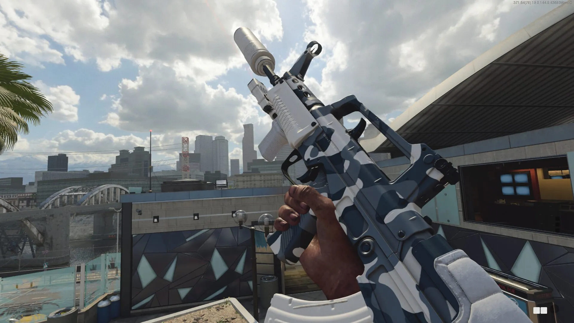 The gun model for the QBZ-83 in Black Ops Cold War for warzone bug