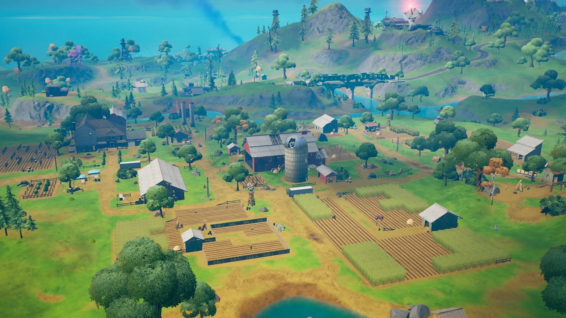 Place cow decoys at farms in Fortnite