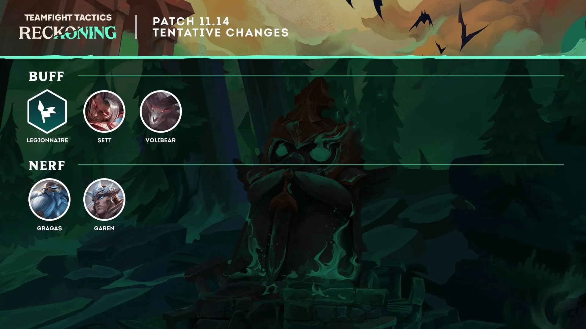 TFT Patch 11.14 graphic