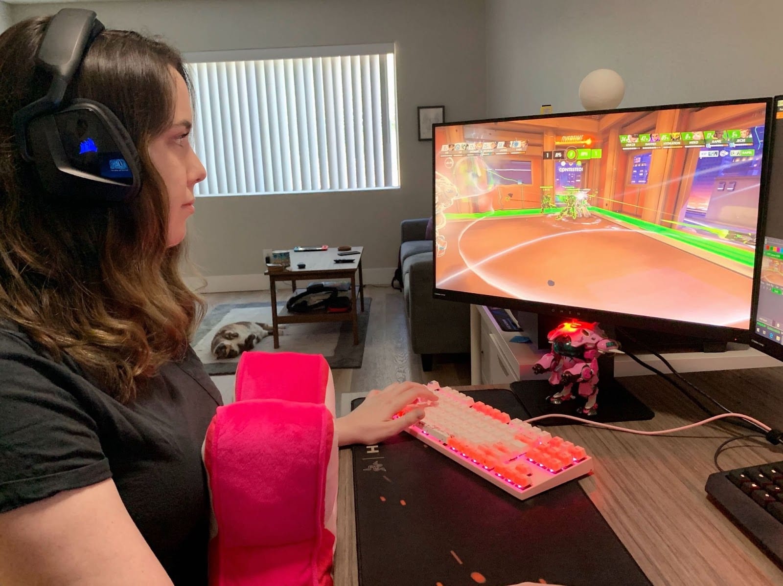 Jessica DiPaola working on an Overwatch League remote broadcast