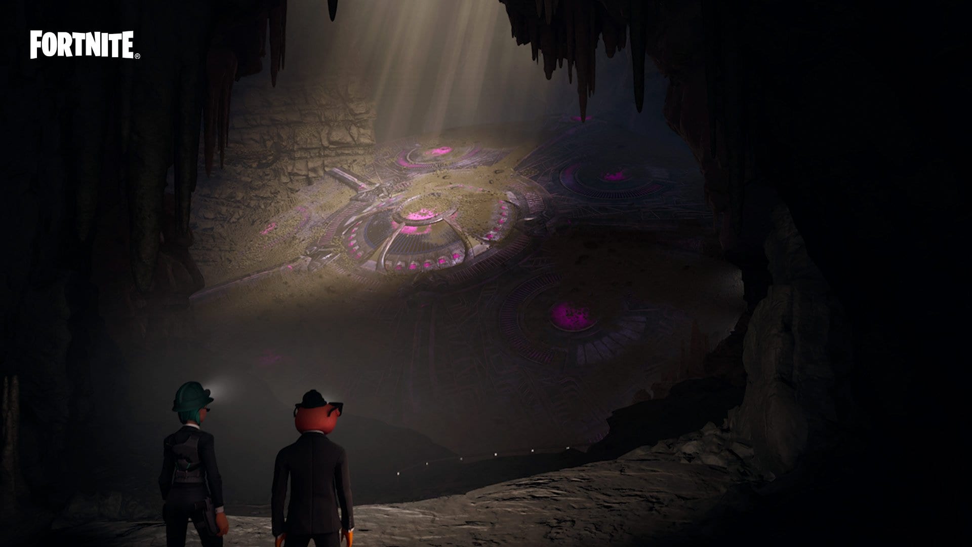An underground POI in Fortnite Season 7 to find week 5 alien artifacts
