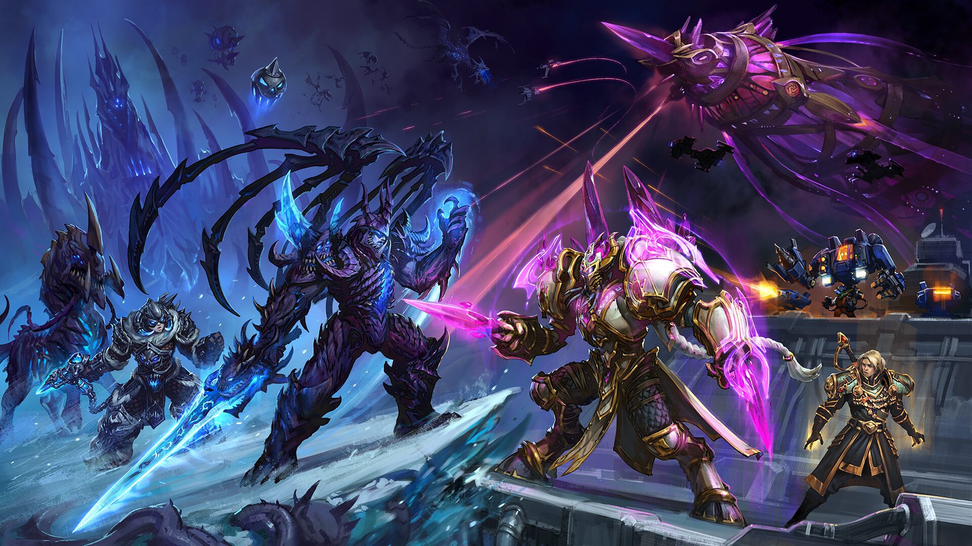 Promotional art for Heroes of the Storm, one of many dead esports