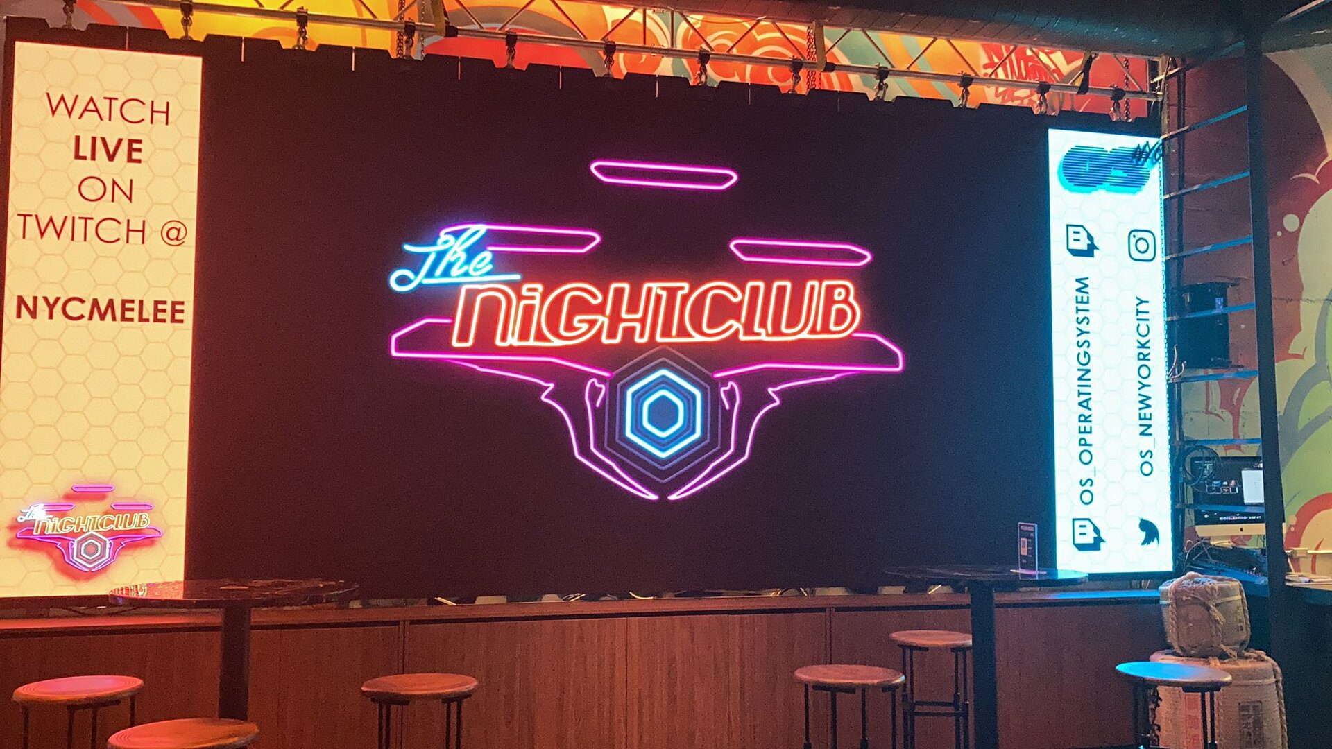 The main logo for The Nightclub Super Smash Bros. Melee tournament.