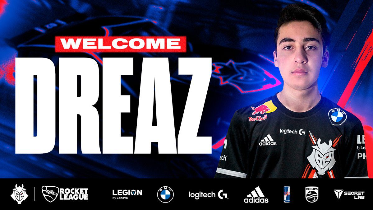 G2 Esports welcomes new Rocket League player Dreaz