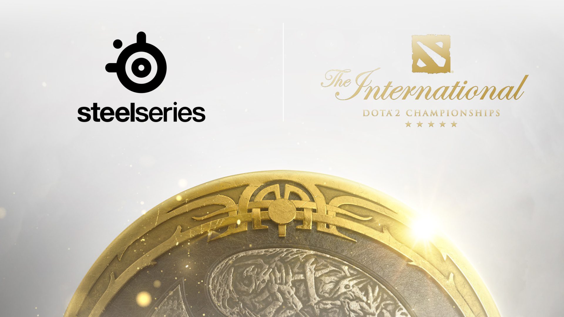 SteelSeries and The International partnership logo