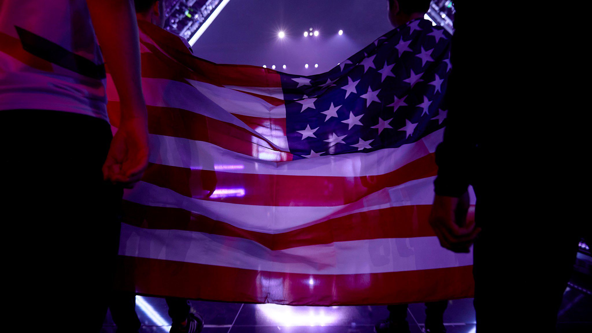 American flag to represtent FaZe Clan and their positive COVID-19 tests
