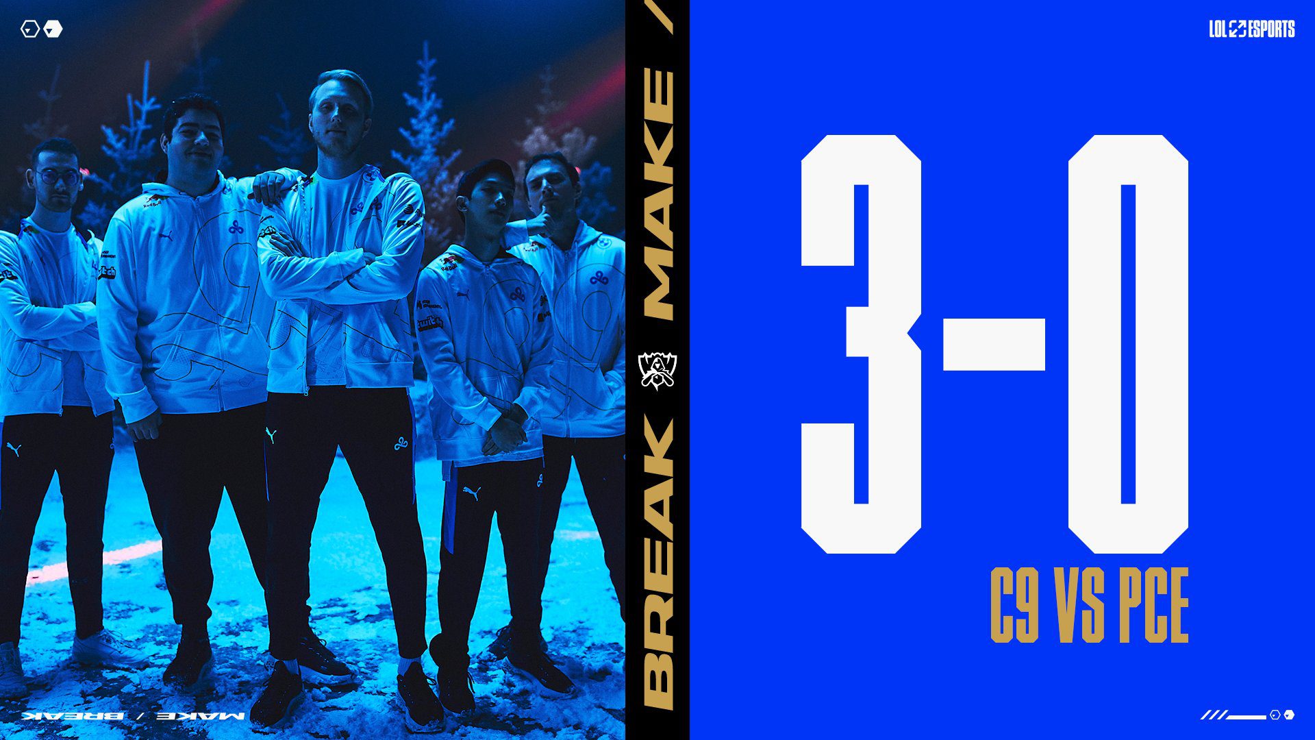Cloud9 Worlds 2021 3-0 sweep PEACE play-in qualification group stage