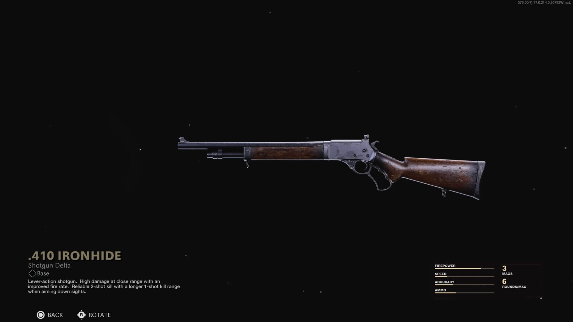 .410 Ironhide shotgun loadout in Cold War