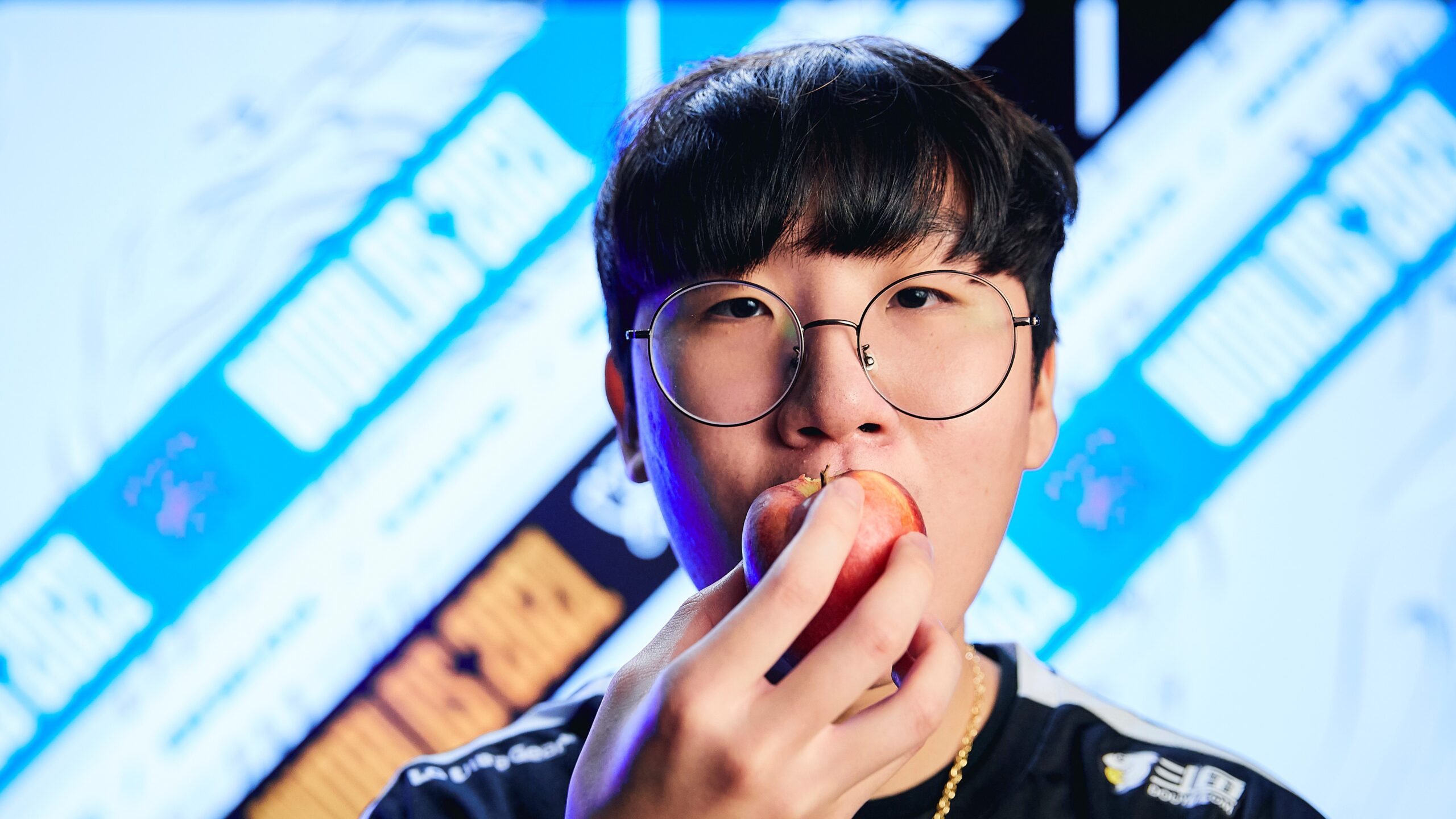 Gen.G's Park "Ruler" Jae-hyuk poses for a portrait at the League of Legends World Championship Quarterfinals Stage