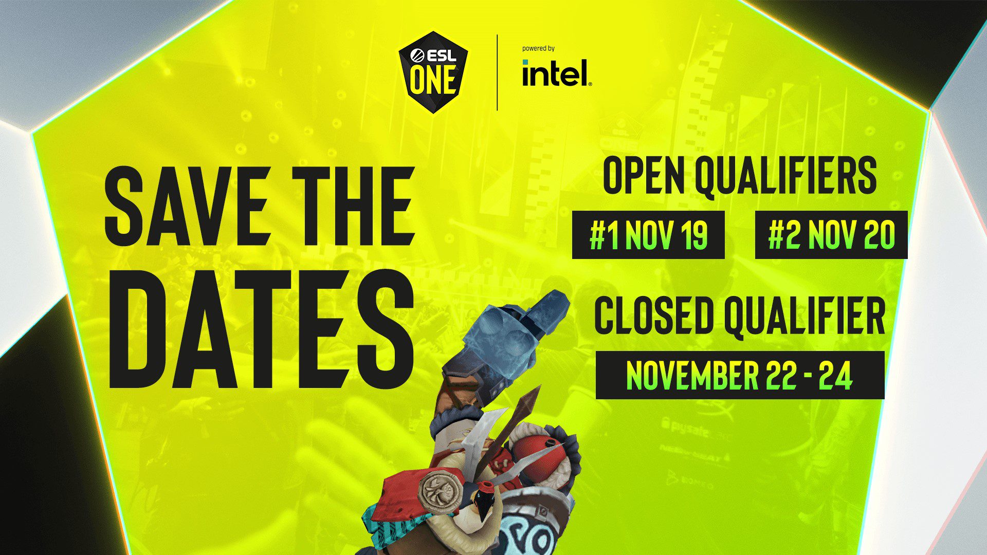 the ESL North American DPC open qualifier dates