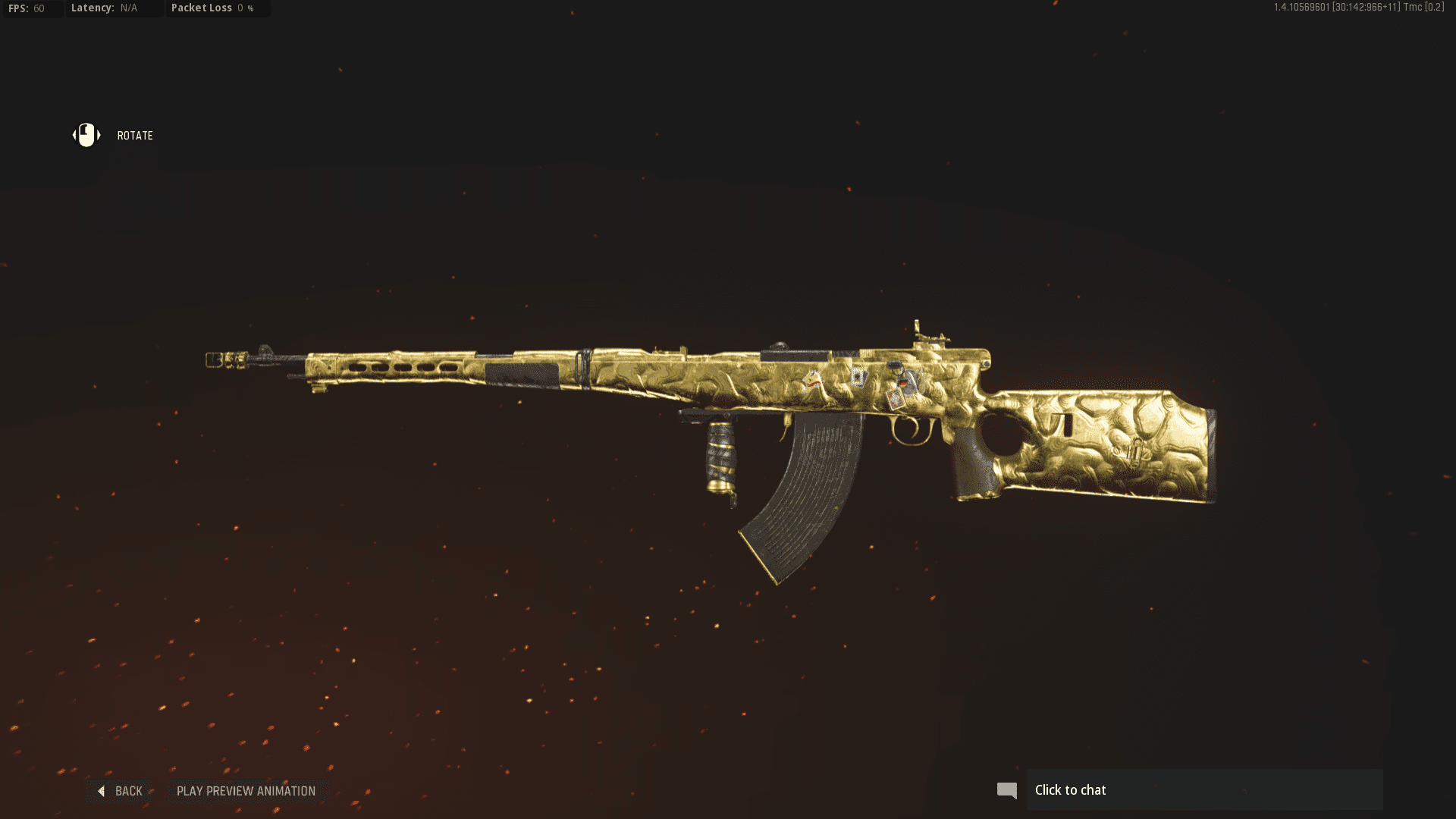 Gold camo in Vanguard