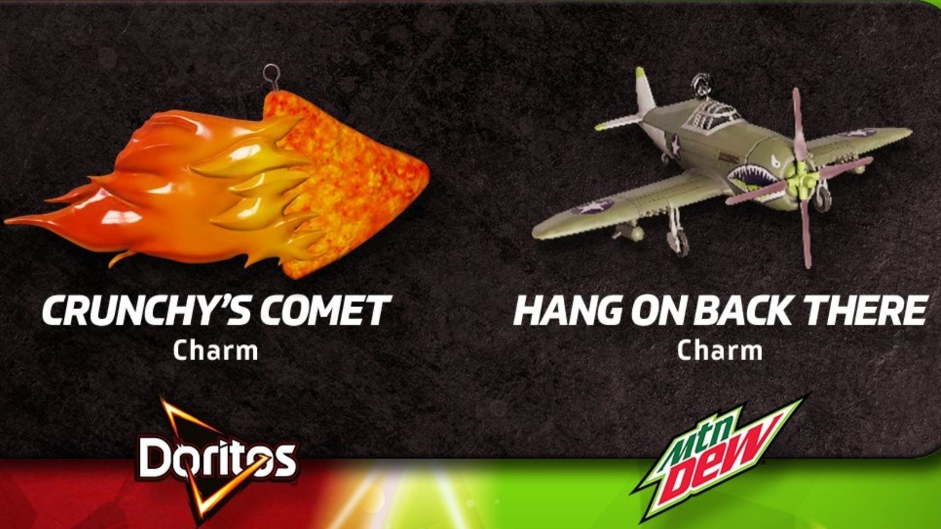 Mountain Dew and Doritos weapon charm in Vanguard