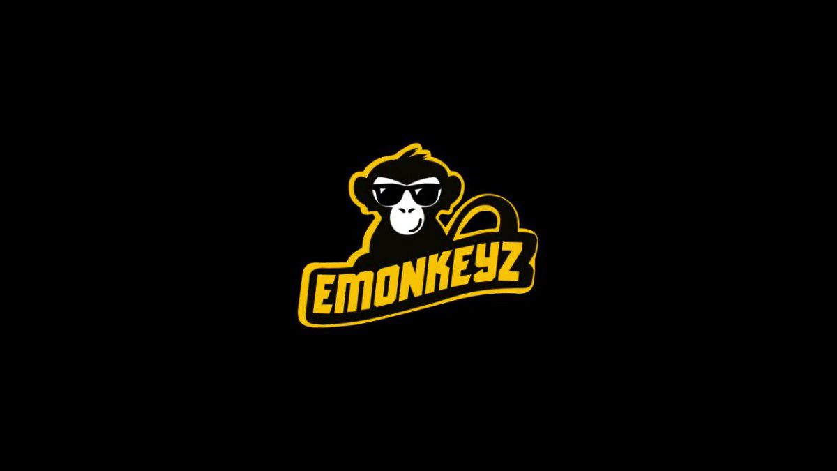 The logo for eMonkeyz, who are collaborating with SD Huesca next year