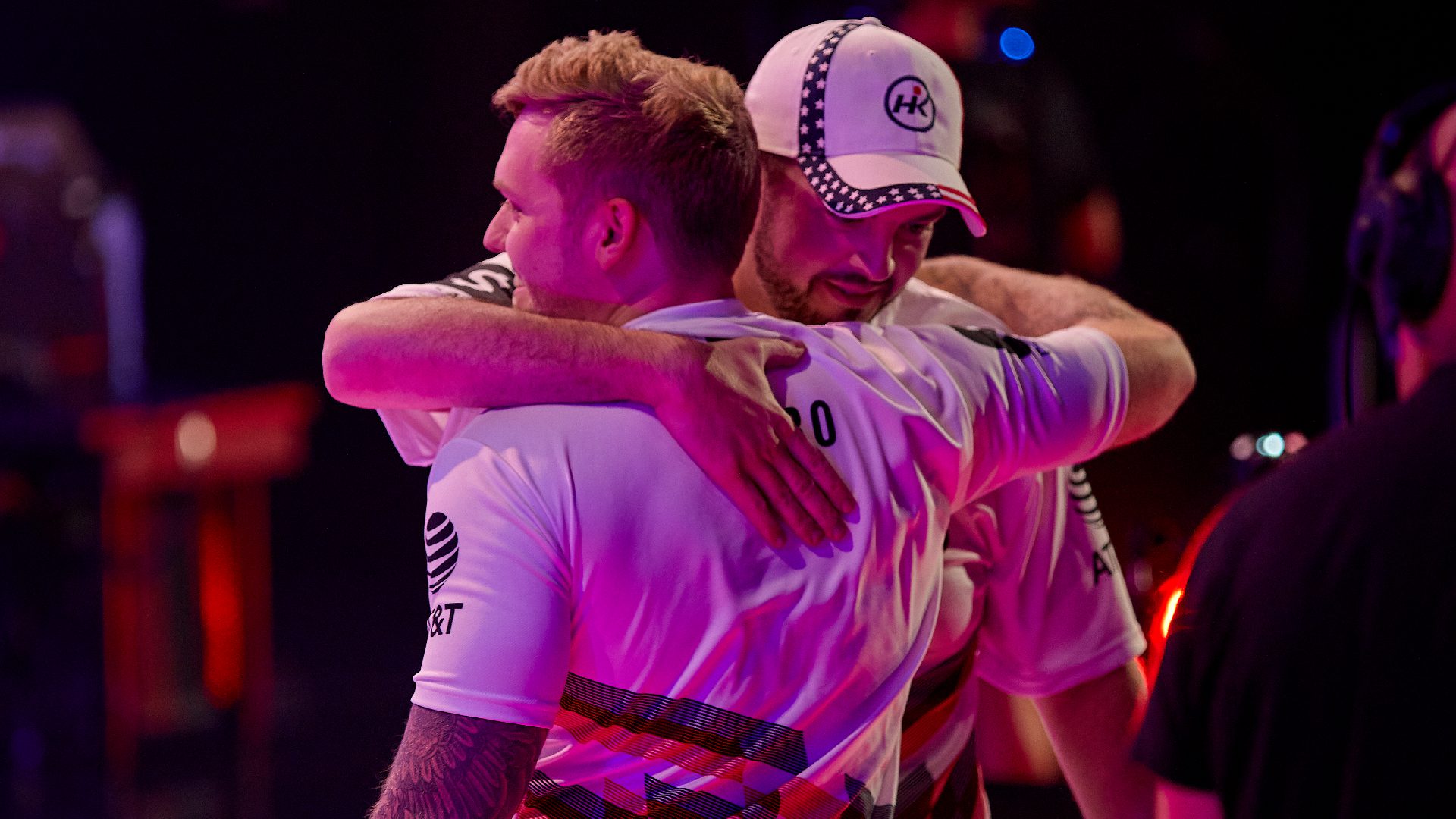 100 Thieves' Nicholas "nitr0" Cannella (L) and Spencer "Hiko" Martin at the VALORANT Champions Tour 2021: Stage 3 Masters