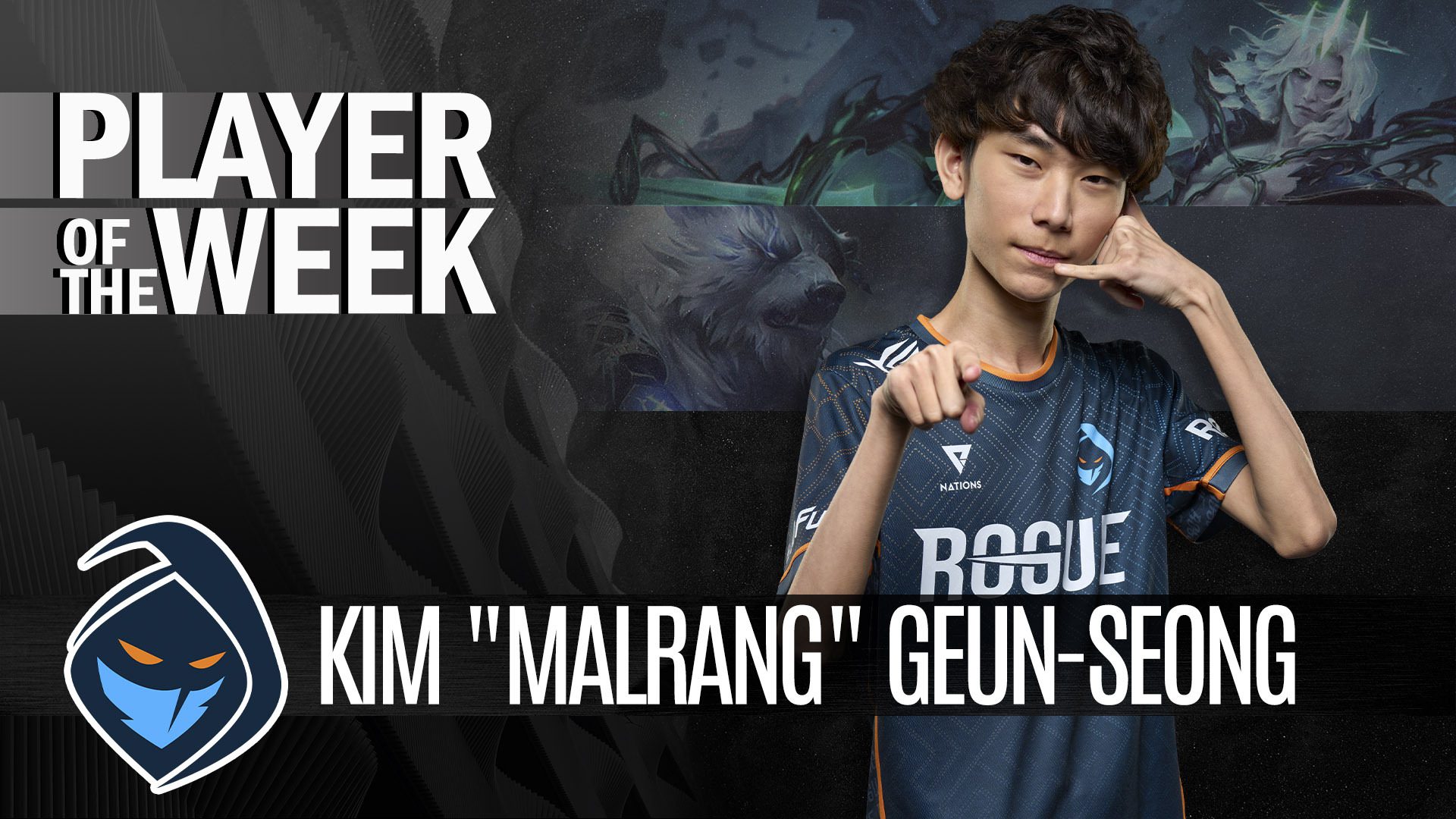 Rogue jungler Malrang wins the LEC Player of the Week for the 2022 spring split week three