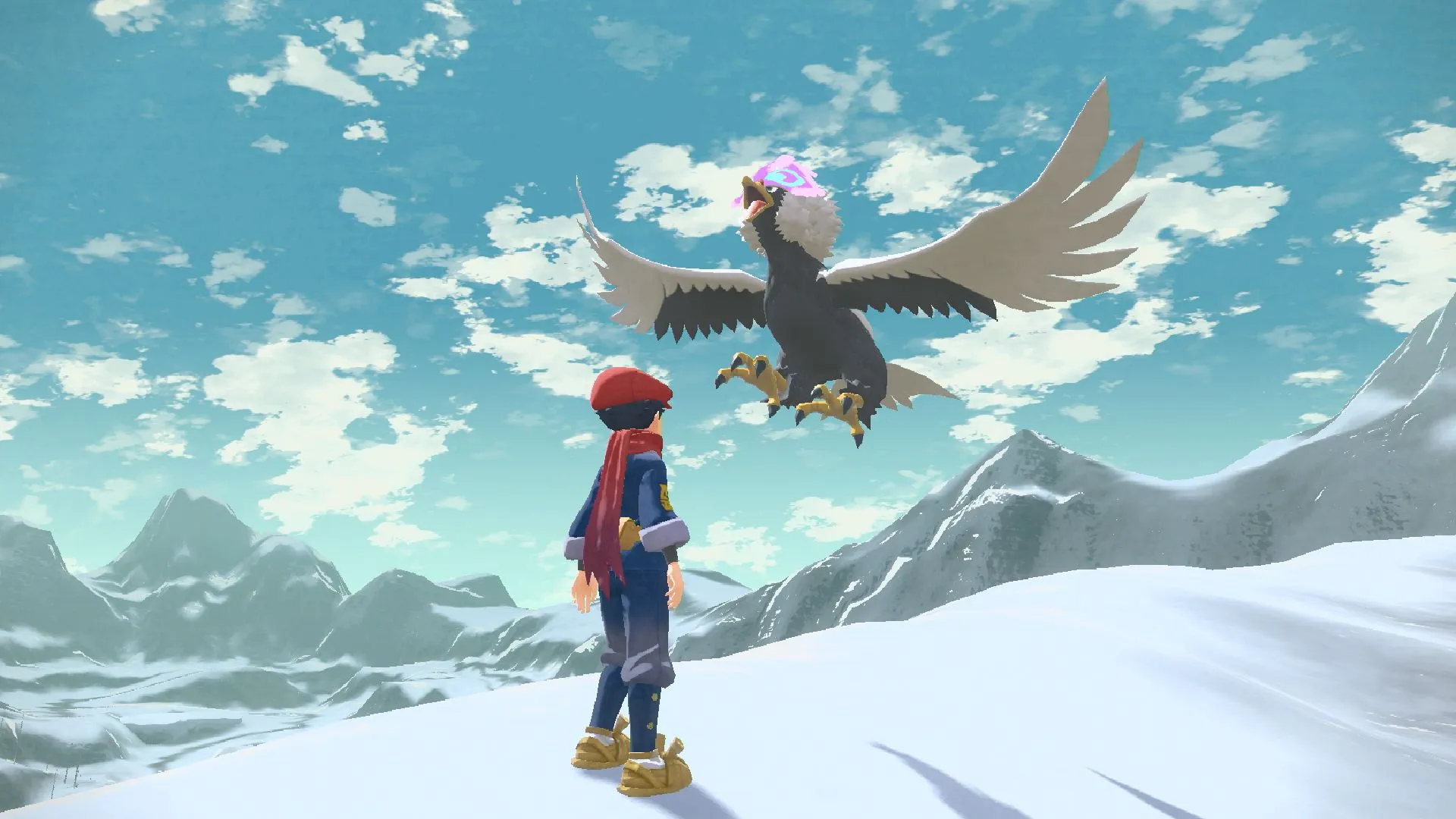 Hisuian Braviary, a new variant with a new type in Pokemon Legends: Arceus