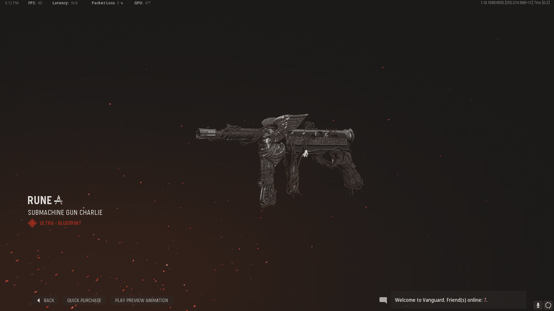 Vanguard MP40 Rune Mastercraft blueprint not working as intended, switching out with STG44.