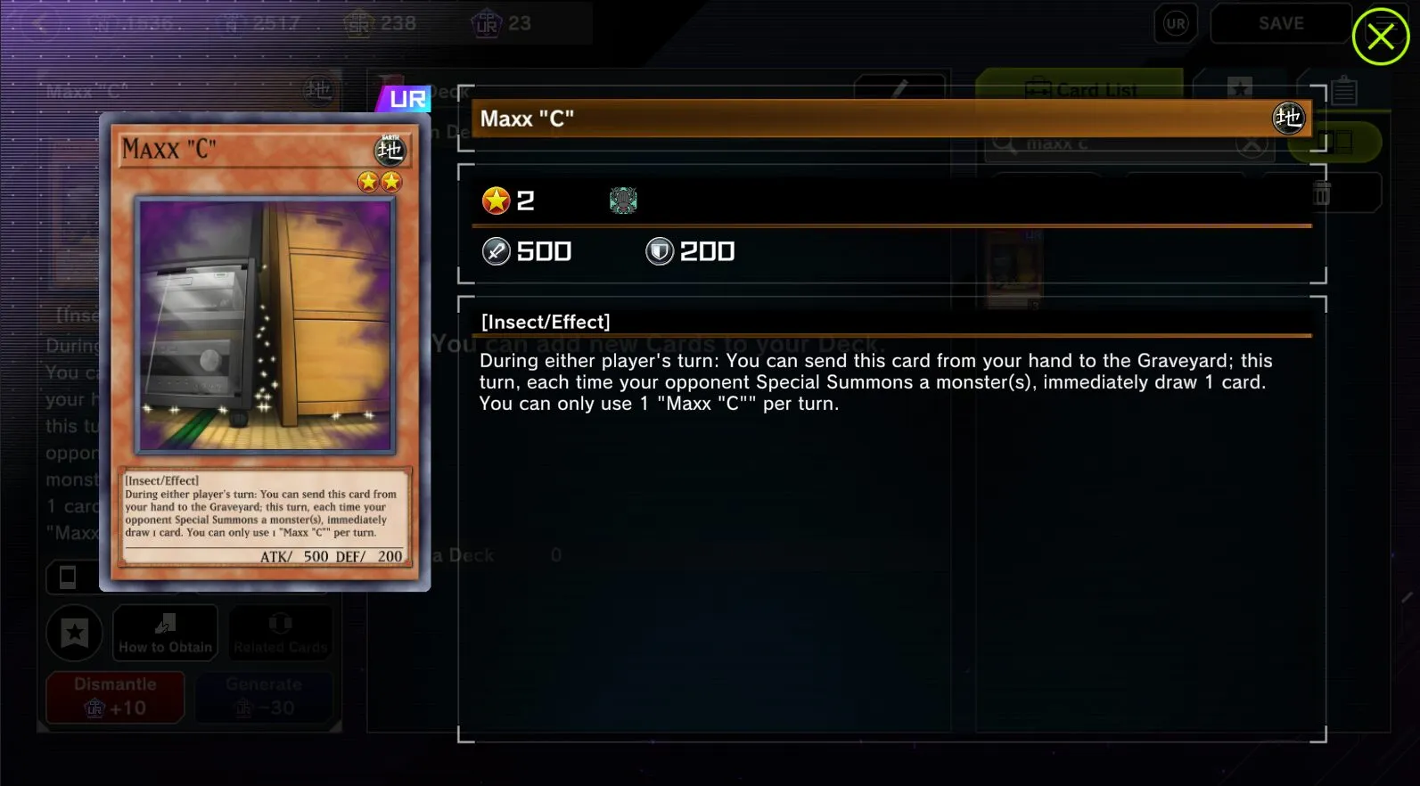 Yugioh Master Duel cards Maxx C best cards