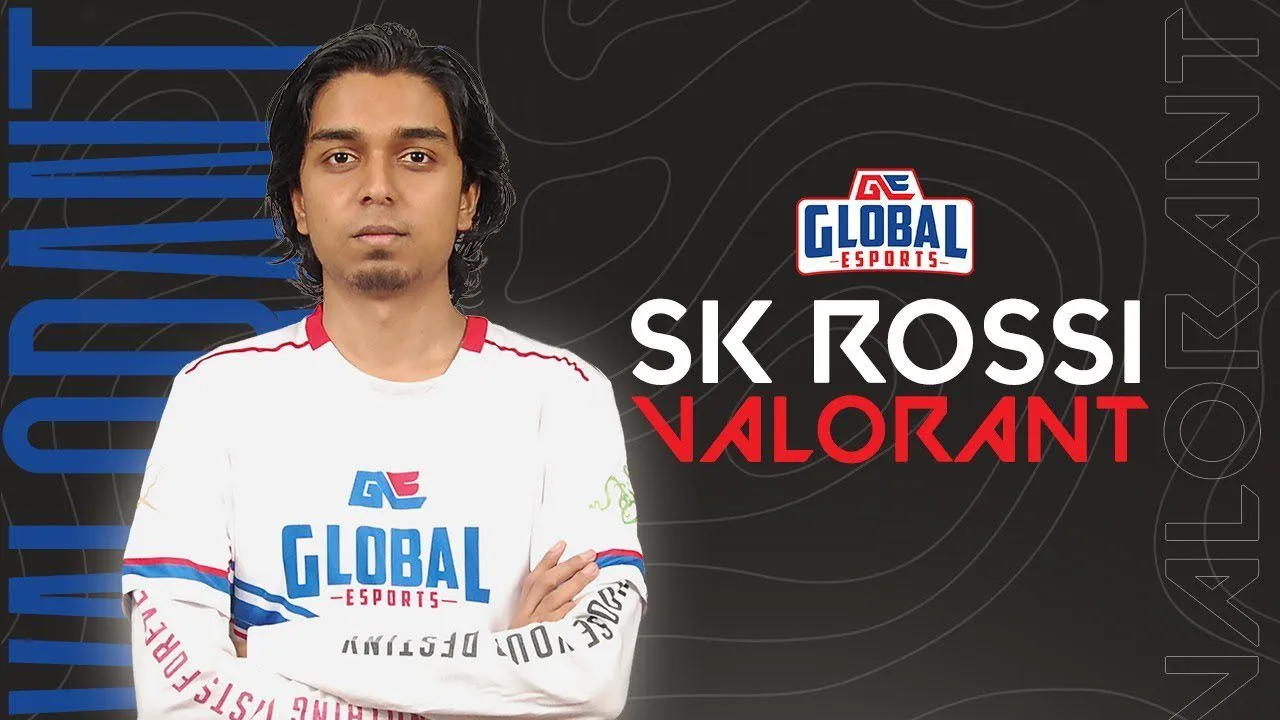 photo of skrossi with global esports logo and valorant logo
