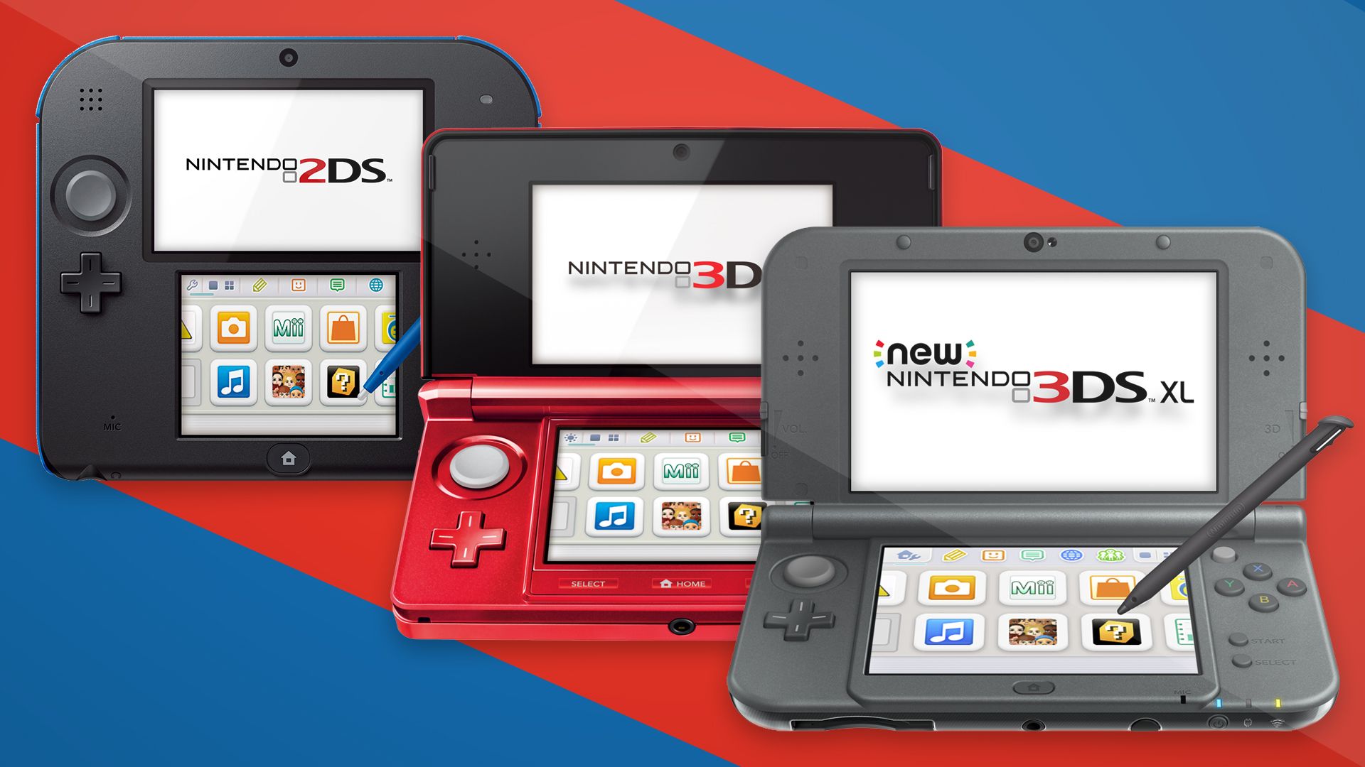 Three Nintendo 3DS