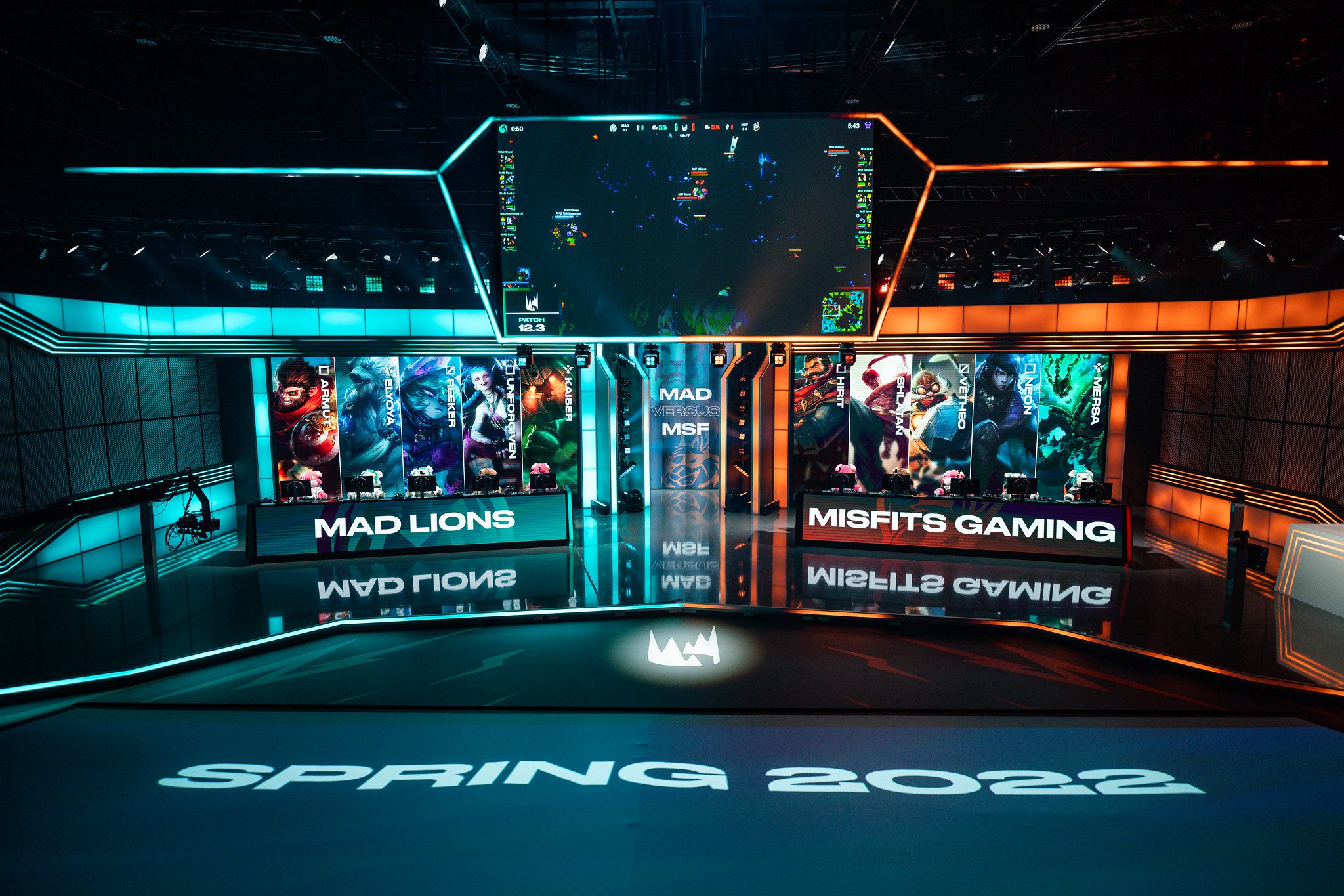 During the 2022 League of Legends European Championship Series Week 6 at the LEC Studio on February 19, 2022 in Berlin Germany