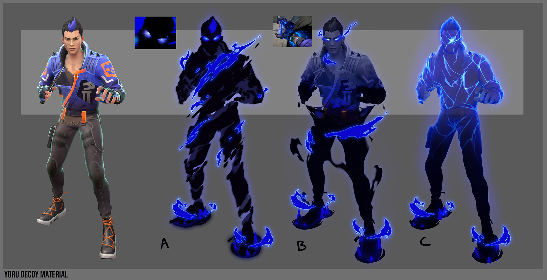 VALORANT Yoru decoy concept art