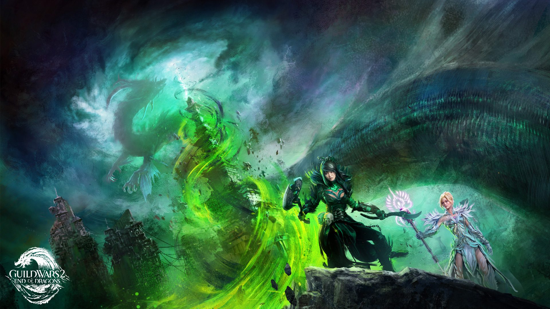 Guild Wars 2's powerful couple, Marjory Delaqua and Kasmeer Meade.
