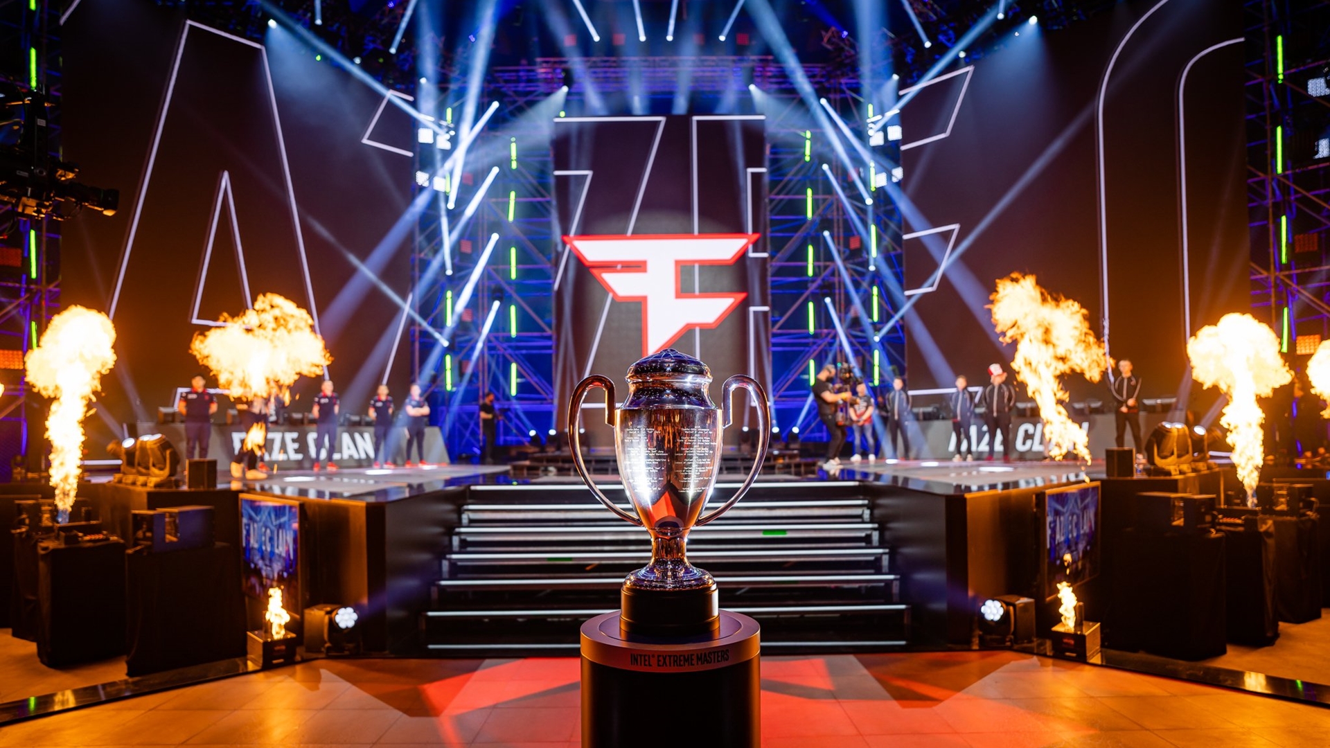 Counter-Strike team FaZe Clan walk away victorious after a heated grand final against G2 Esports at IEM Katowice 2022.