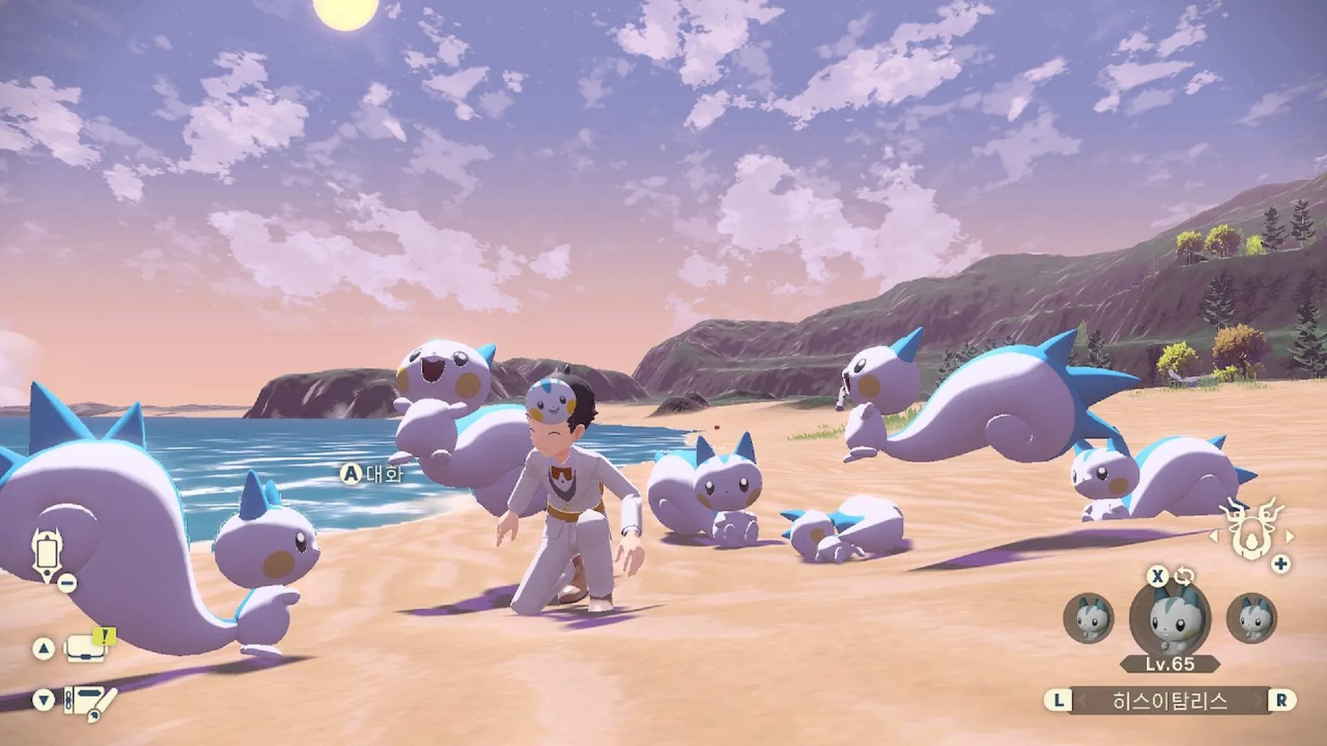 Sejun's team of Pachirisu in Pokémon Legends: Arceus.