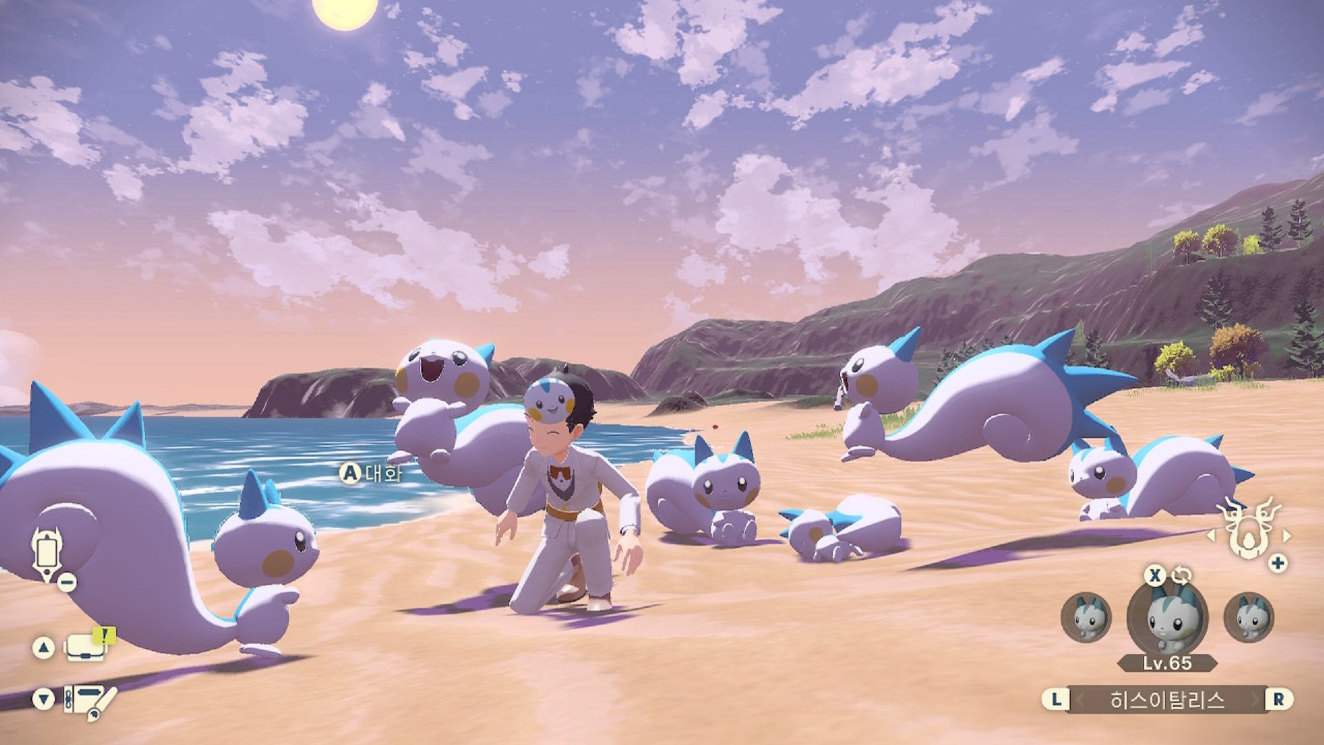 Sejun's team of Pachirisu in Pokémon Legends: Arceus.