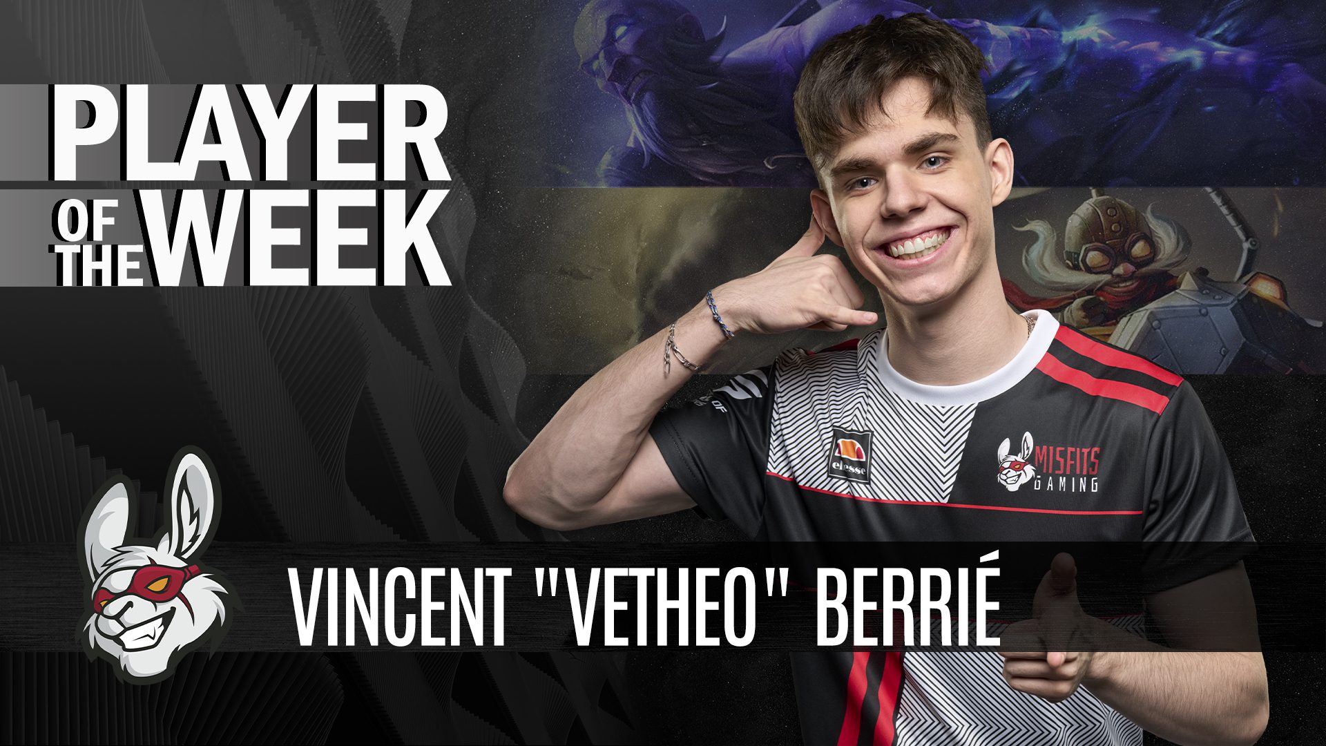 Misfits Gaming's Vetheo is the Player of the Week in LEC spring split week 6